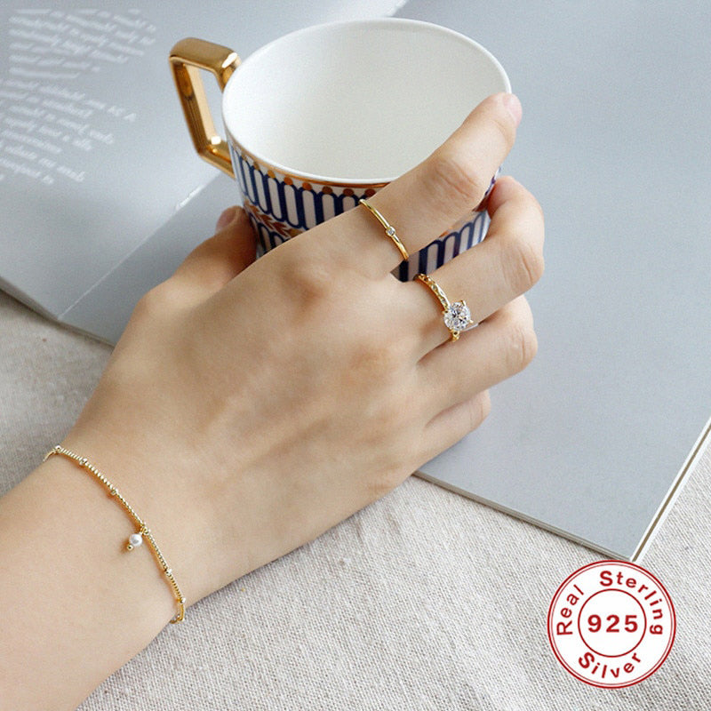 KDOUSHA- Bracelet Perle d'eau douce en argent Sterling